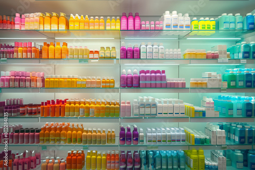 cosmetics on store shelves