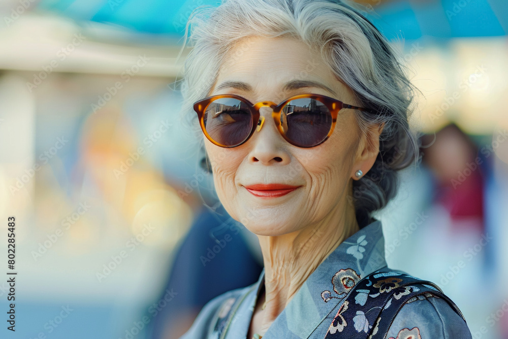 old asian woman tourist, navigating through historic landmarks, heritage tourism, cultural discovery old asian woman tourist, navigating through historic landmarks, heritage tourism, cultural discovery