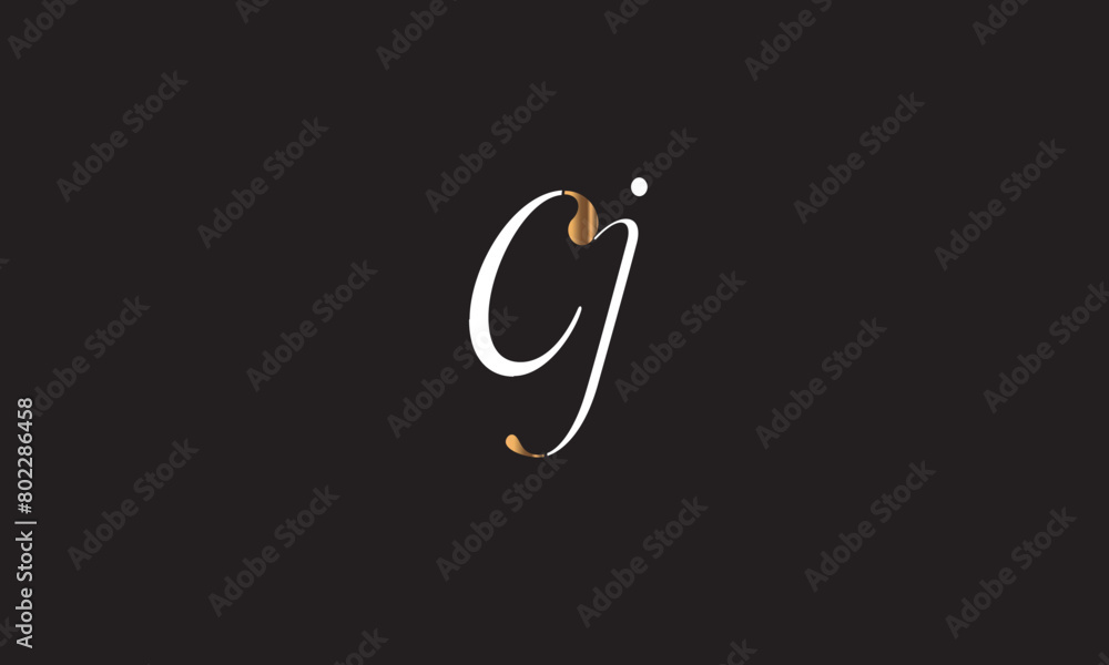 CJ, JC, C, J Abstract Letters Logo Monogram CJ, JC, C, J Abstract Letters Logo Monogram
