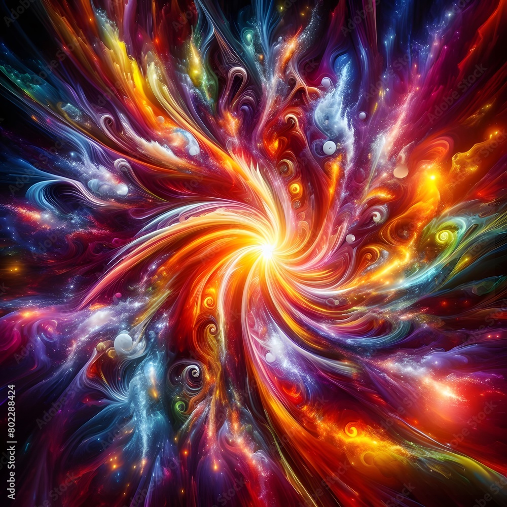 Fusion flare dragon Abstract Colorful Shape of vibrant hues and dynamic Background Fusion flare dragon Abstract Colorful Shape of vibrant hues and dynamic Background