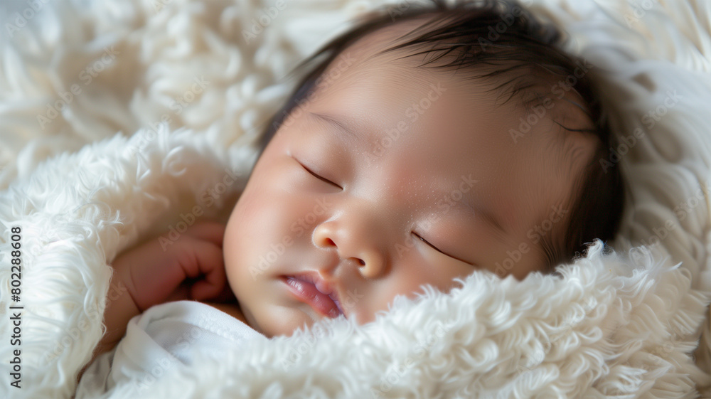 日本人の新生児の赤ちゃん