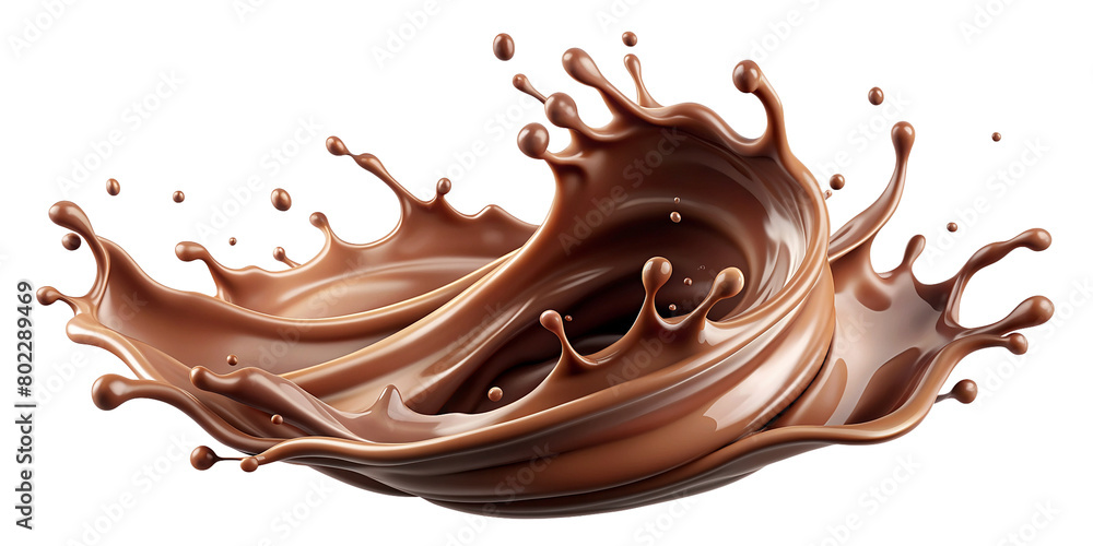 Chocolate is scattered in the air against a transparent background,creating a sense of fluidity and movement.The liquid forms peaks and tendrils,gracefully defying gravity while seemingly floating.AI Chocolate is scattered in the air against a transparent background,creating a sense of fluidity and movement.The liquid forms peaks and tendrils,gracefully defying gravity while seemingly floating.AI
