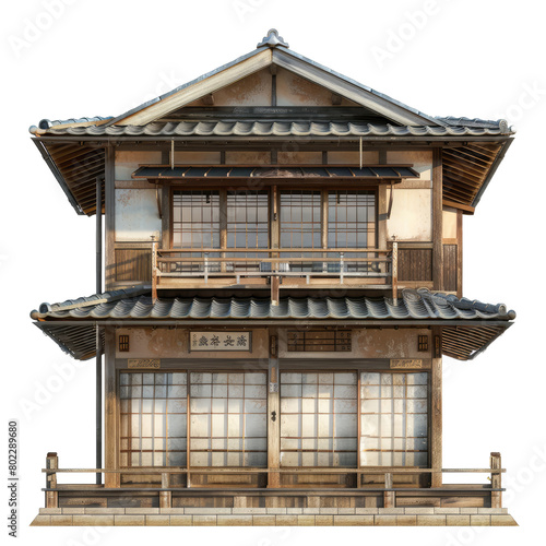 japanese house Isolated on white background © Kitta