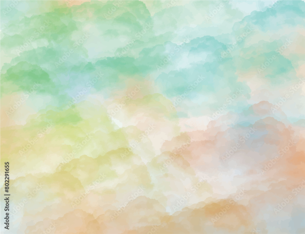 Colorfull Splash: Abstract Watercolor Vector Background