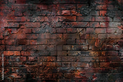 Grunge brick wall background, Red brick wall texture background