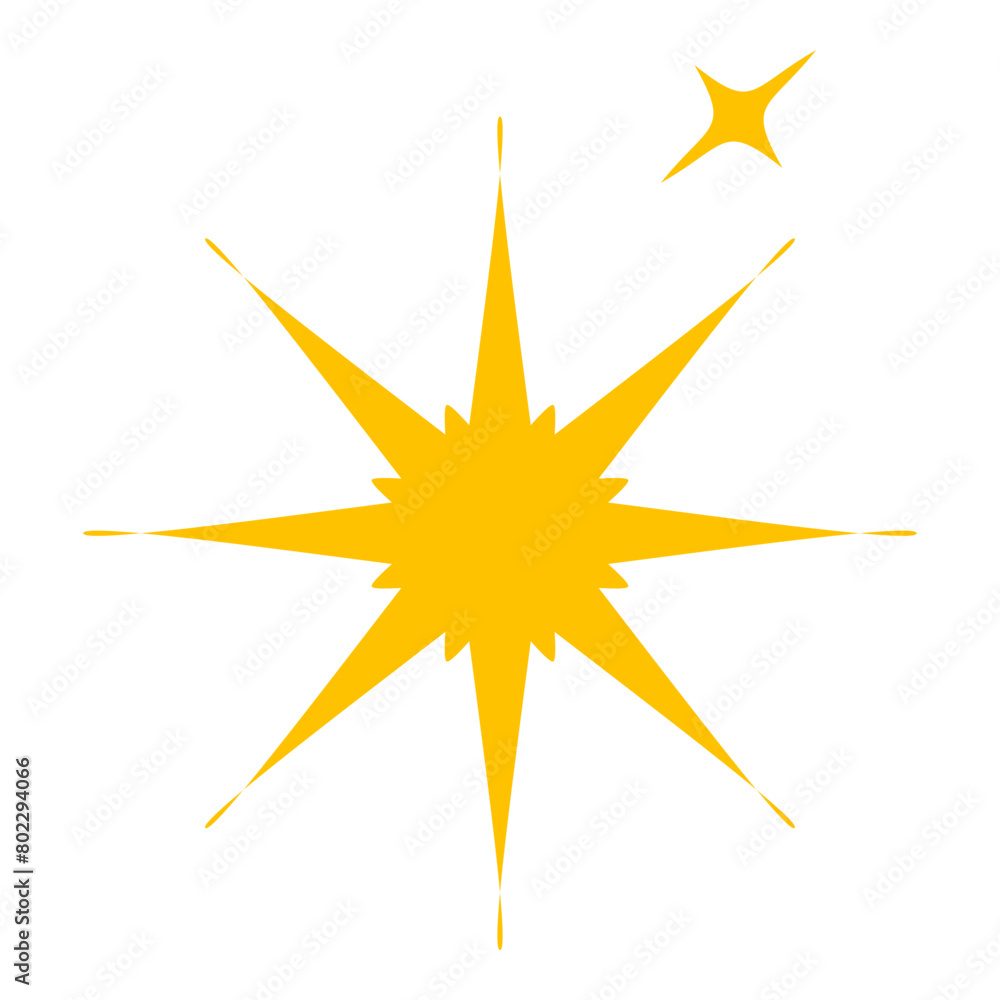 Yellow twinkling stars - stock vector svg Yellow twinkling stars - stock vector svg