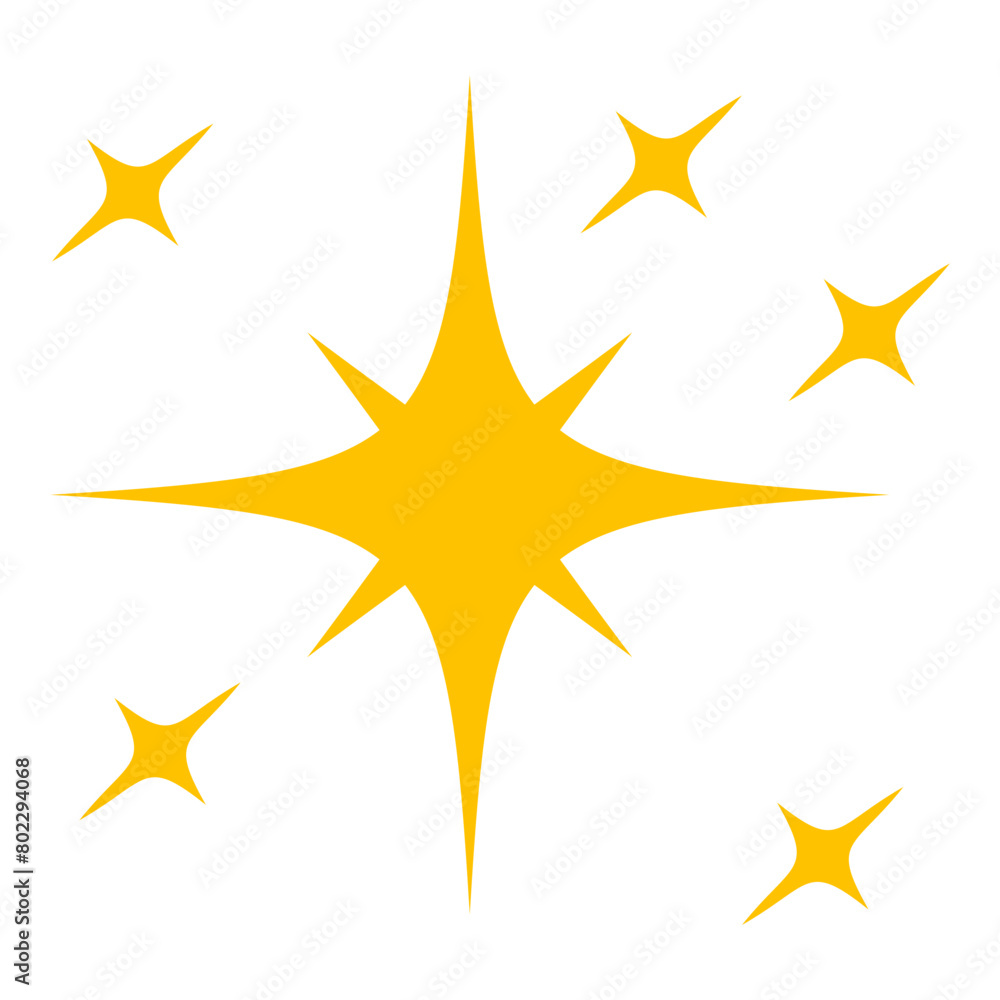 Yellow starburst glow with multiple sharp rays - stock vector svg Yellow starburst glow with multiple sharp rays - stock vector svg