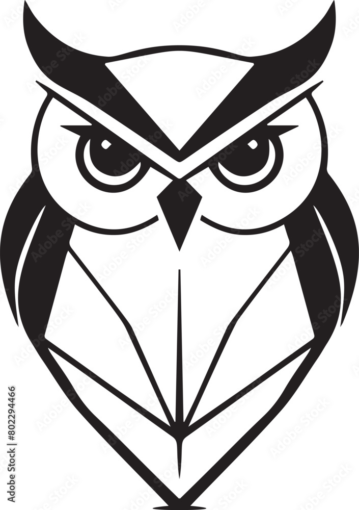 Minimalist Owl Logo Vector Design for Simple and Elegant Branding