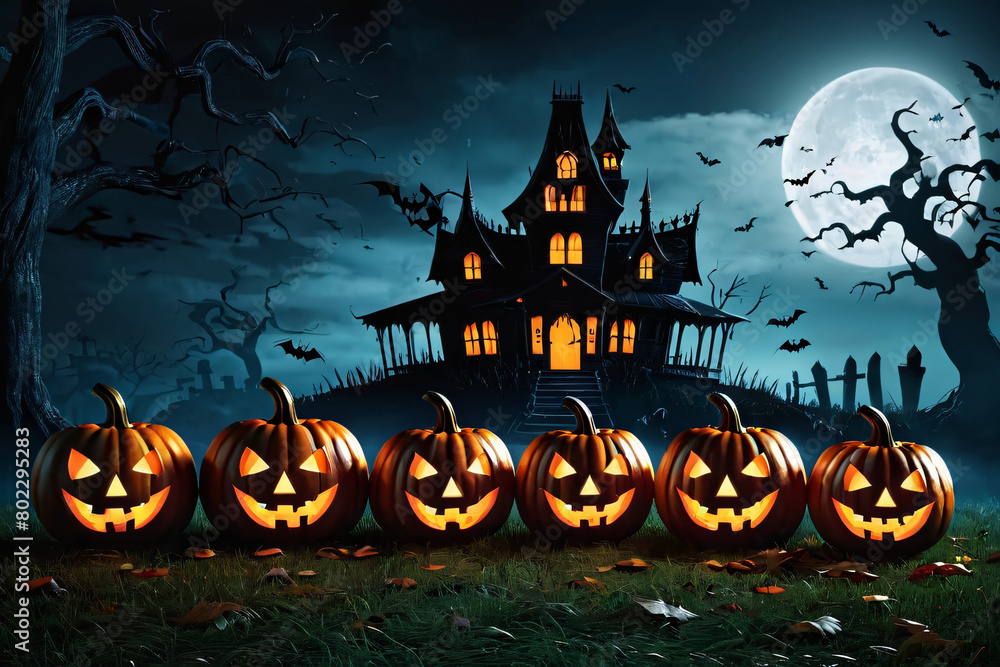 halloween background with pumpkins halloween background with pumpkins