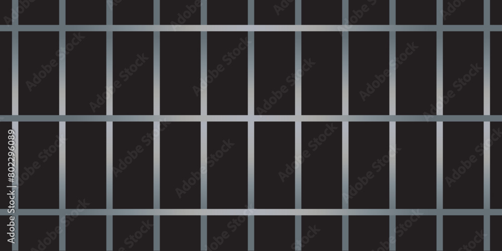 Prison cage bars 3d vector illustration. Realistic metal vertical sticks of grate isolated on white background. Gaol grid for criminals arrest with iron or steel pipes. Lattice prison cell pattern Prison cage bars 3d vector illustration. Realistic metal vertical sticks of grate isolated on white background. Gaol grid for criminals arrest with iron or steel pipes. Lattice prison cell pattern