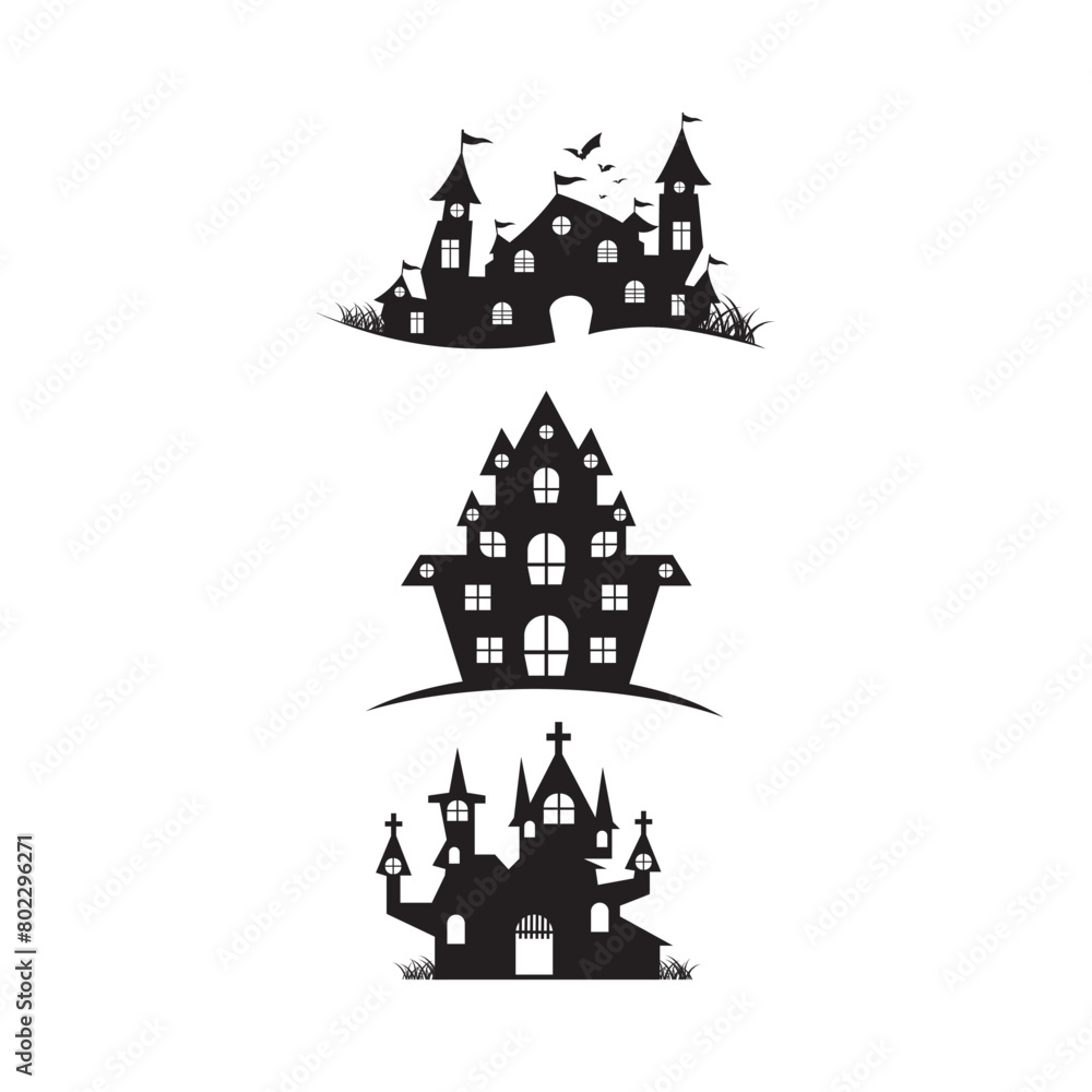 House halloween background vector illustration House halloween background vector illustration