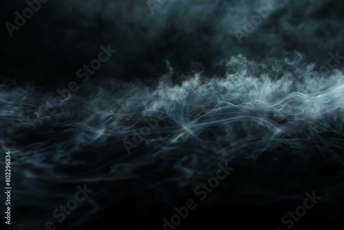 Smoke on a black background, Abstract background, Texture of smoke