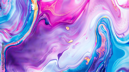 Vibrant liquid marble texture in shades of purple, pink, and magenta
