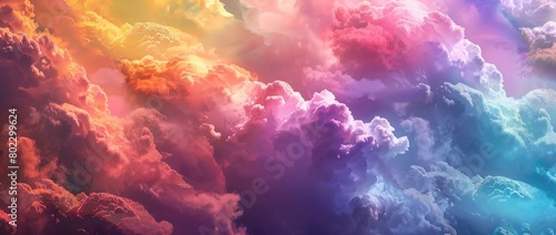 Colorful clouds background. © MSTSANTA