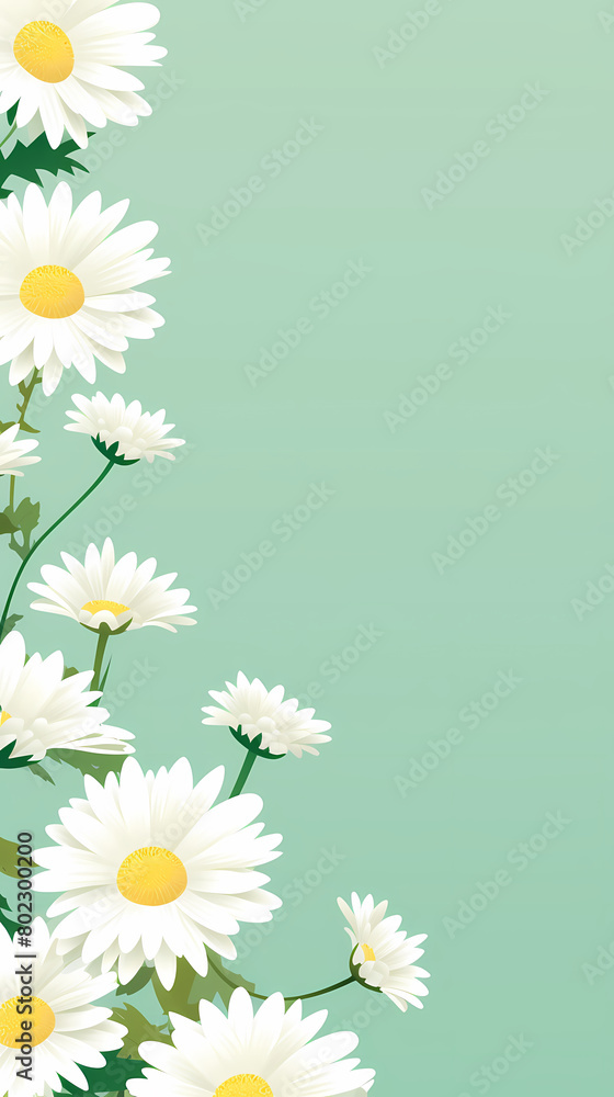 Beautiful spring background with daisies Beautiful spring background with daisies