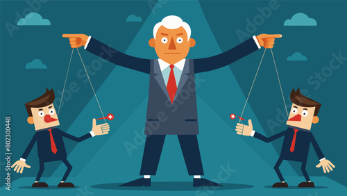 As the final act began the puppet politicians seemed to grow larger and more aggressive their strings being pulled harder and faster by their.