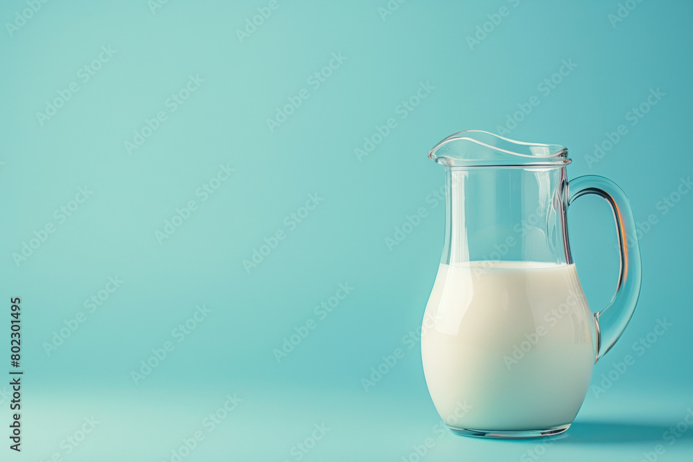 Milky Cascade: A Glass Pitcher Filled With Dairy Dreams Milky Cascade: A Glass Pitcher Filled With Dairy Dreams