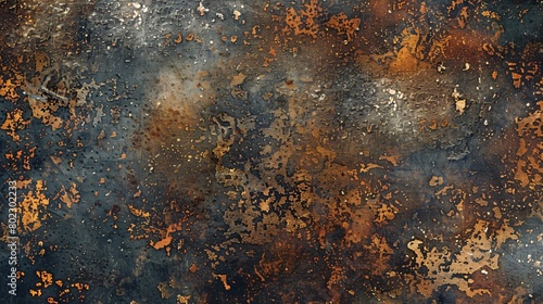 rustic aged patina on metal surface