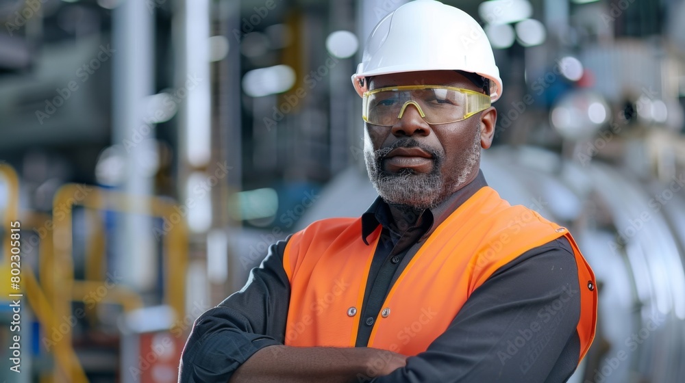 A Confident Industrial Engineer Posing A Confident Industrial Engineer Posing