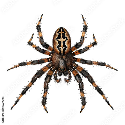 spider isolated on white