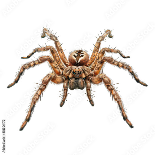 spider isolated on white