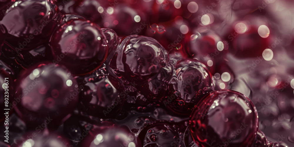 Glossy Red Bubbles Texture - Abstract Viscous Beauty Glossy Red Bubbles Texture - Abstract Viscous Beauty