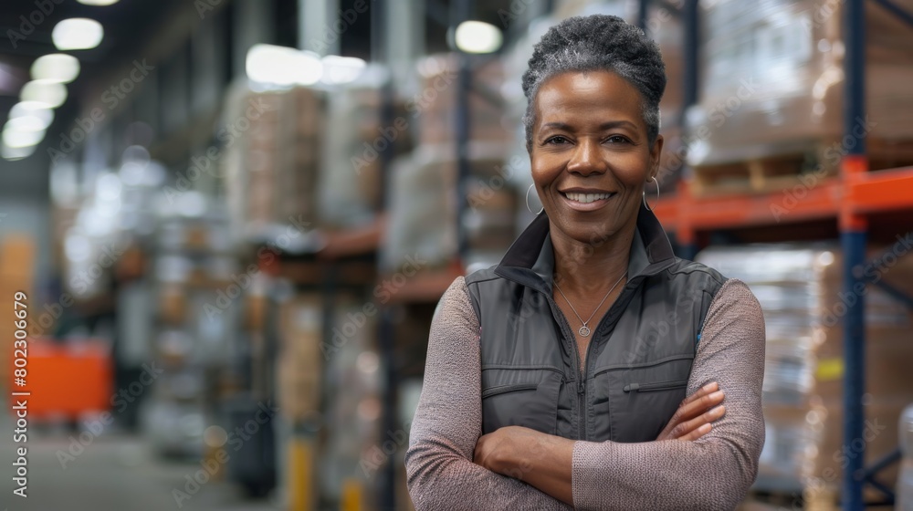 Fototapeta premium Confident Manager in Warehouse