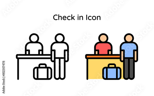 Check in icon  line and line color style.