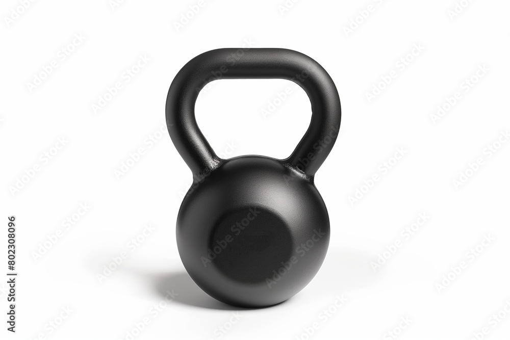 a large black kettlebell a large black kettlebell