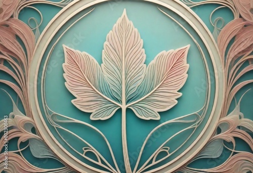 modernist style Design a stylized leaf logo with i (2)