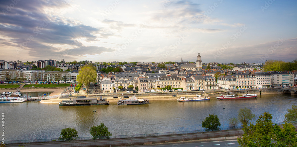 Ville d'Angers en pays de la Loire, France
