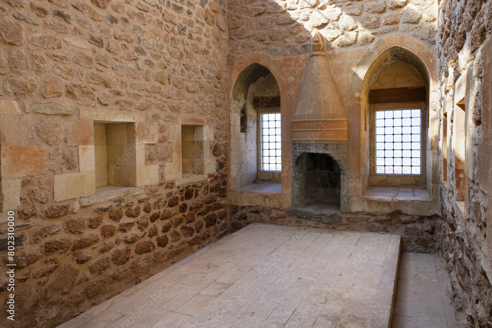 Fototapeta premium Ishak Pasha palace, Harem rooms, Dogubayazit, Turkey