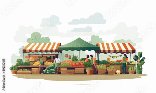 shop awning vector flat minimalistic isolated illustration