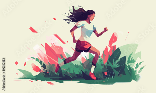 woman vector flat minimalistic isolated illustration