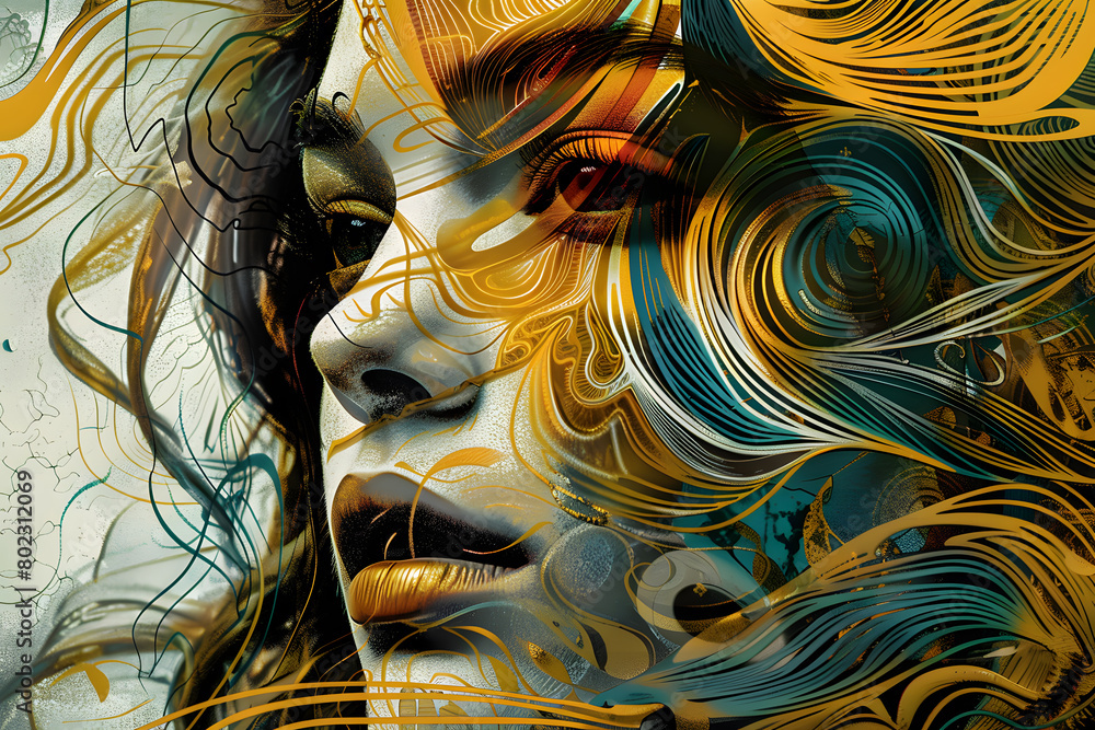 Feminine Abstract: Grace and Beauty, Dreamy Abstract: A Woman's Inner World, Expressive Abstract: A Woman's Emotions Feminine Abstract: Grace and Beauty, Dreamy Abstract: A Woman's Inner World, Expressive Abstract: A Woman's Emotions
