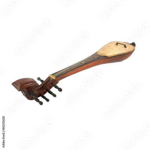 Gambus is a stringed instrument similar to a mandolin originating from the Middle East