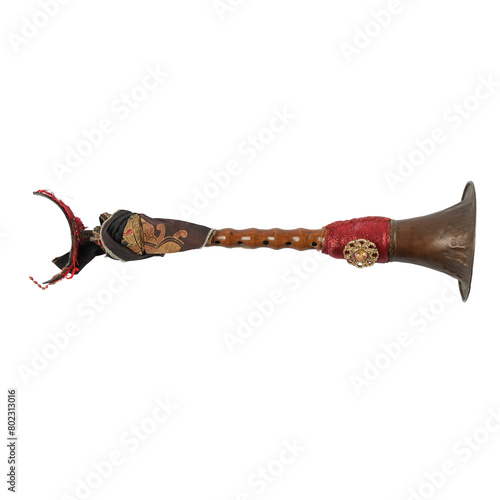 Terompet is a traditional Indonesian wind musical instrument made of metal and wood which has seven holes