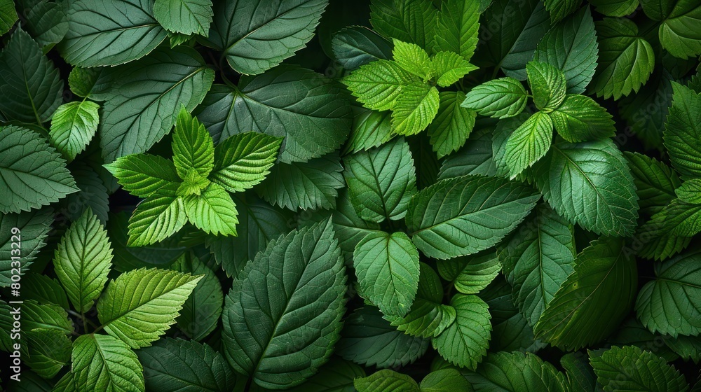 Close-up of Green Leaves on a Plant Close-up of Green Leaves on a Plant