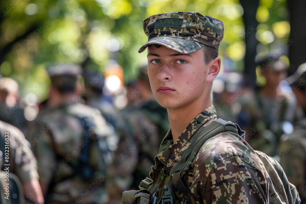 A young soldier A young soldier