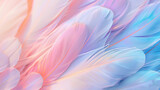 Abstract Background of Feathers in Pastel Color