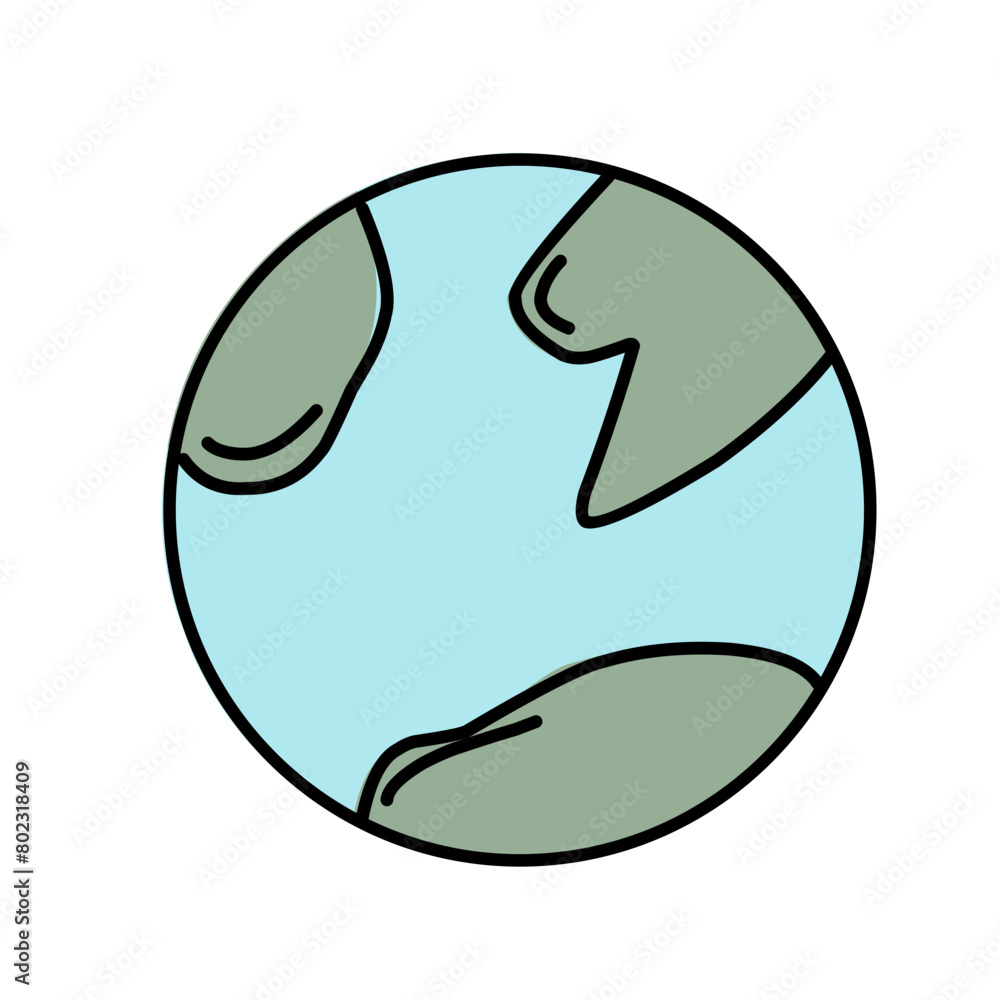 earth illustration icon earth illustration icon