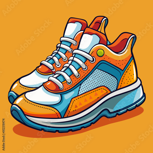 illustration of trainers sneakers