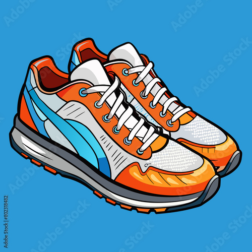illustration of trainers sneakers