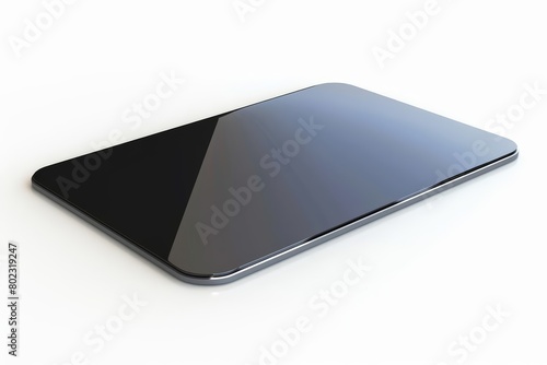 A 3D render of a sleek trackpad with a hitech, touchsensitive surface and clean lines, isolated on white background photo