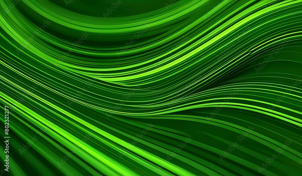 Abstract background made of green lines. AI Generated. Abstract background made of green lines. AI Generated.