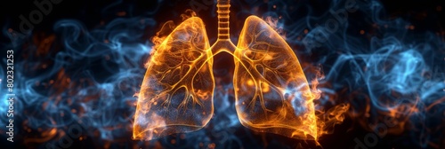 visualizing lung anatomy: detailed illustration guide photo