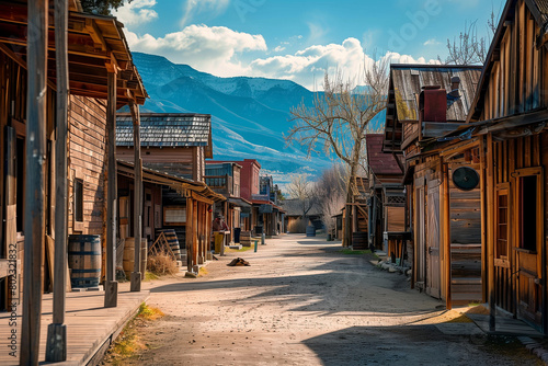 street in an old wild west town
