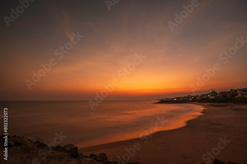 sunset on the beach