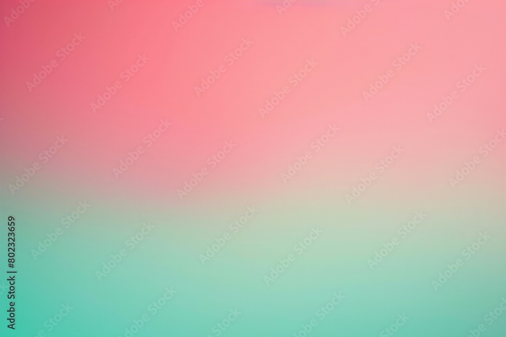 Fototapeta premium Blurred pink and mint green gradient background