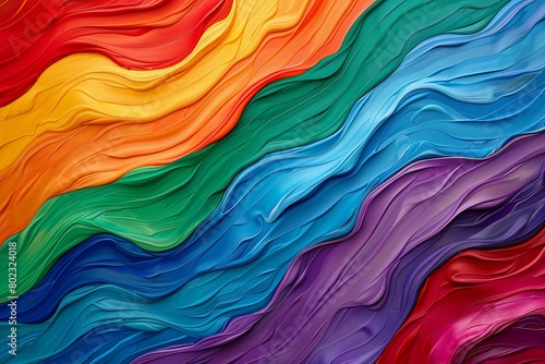 Fluid Rainbow Waves background banner